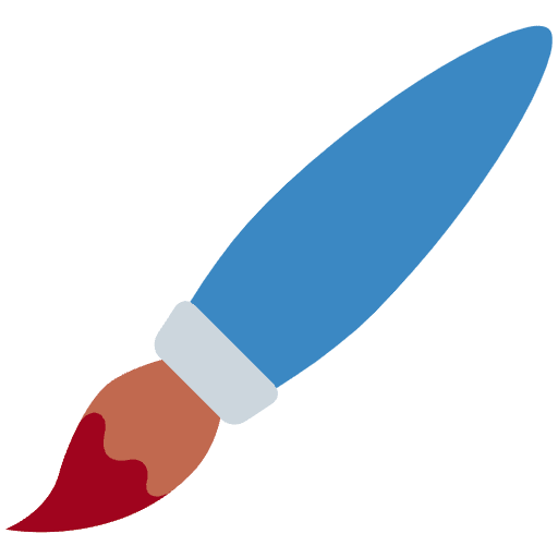 Paintbrush Emoji from Twemoji Set