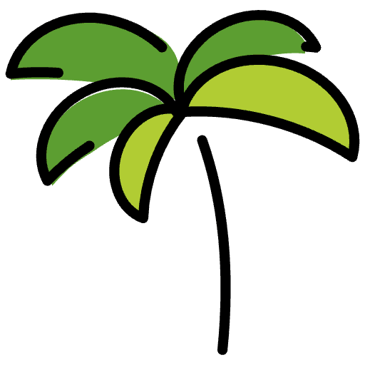 Palm Tree Emoji from OpenMoji Emoji Set