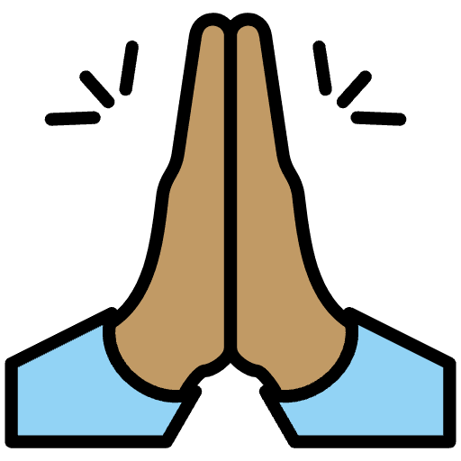 Palms Up Together Medium Skin Tone Element from OpenMoji Emoji Set