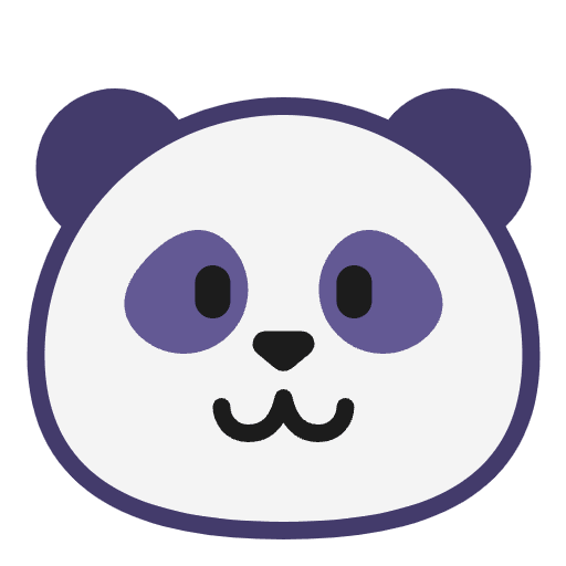 Panda Flat Emoji from Fluent Emoji Flat Set