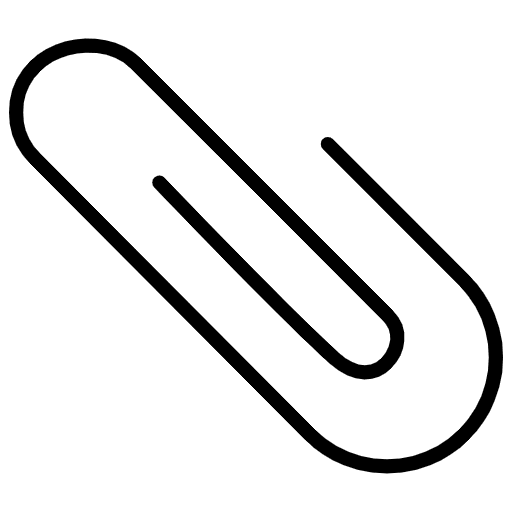 Paperclip Emoji from OpenMoji Set