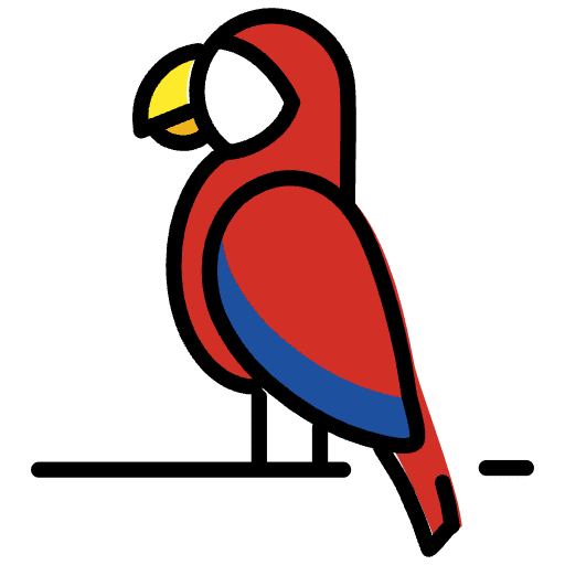 Parrot Emoji from OpenMoji Emoji Set