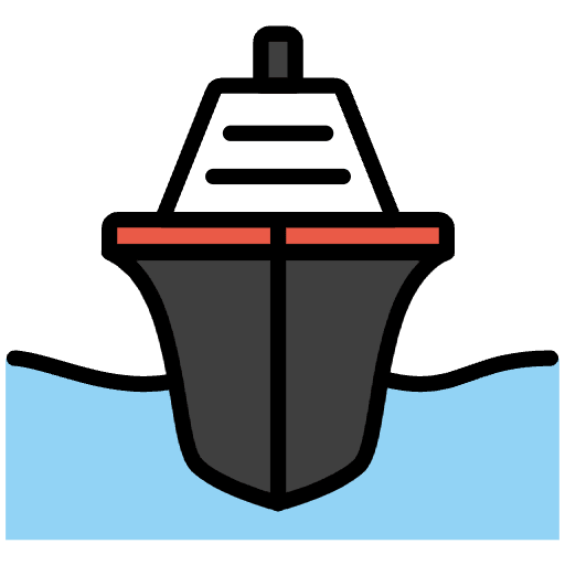Passenger Ship Emoji from OpenMoji Emoji Set