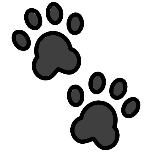 Paw Prints Emoji from OpenMoji Emoji Set