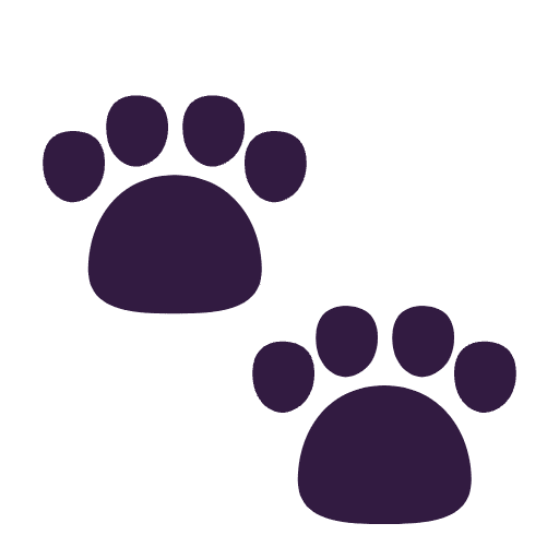 Paw Prints Flat Emoji from Fluent Emoji Flat Set