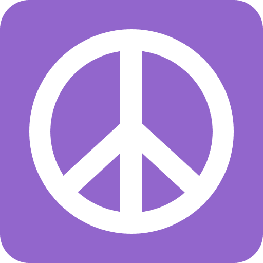 Peace Symbol Element from Twemoji Emoji Set