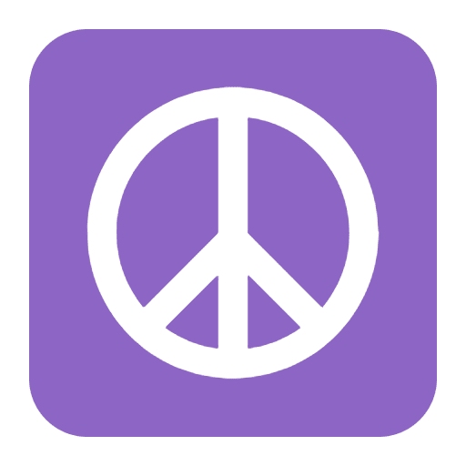 Peace Symbol Flat Element from Fluent Emoji Flat Set