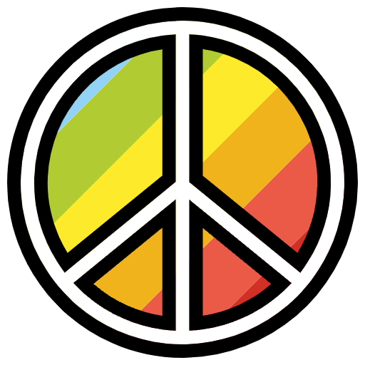 Peace Symbol Emoji from OpenMoji Emoji Set
