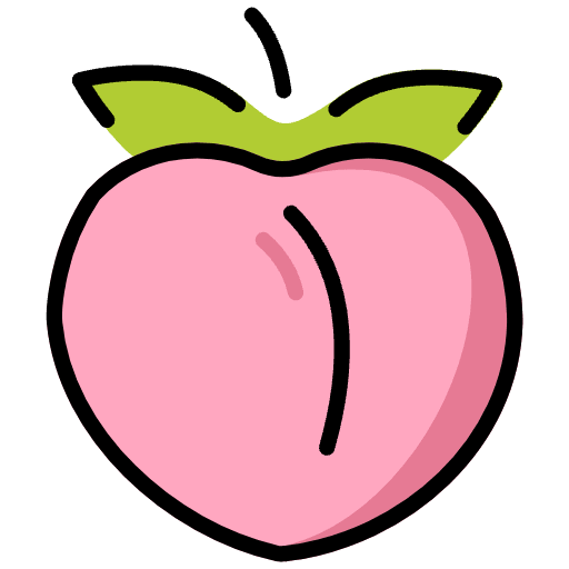 Peach Emoji from OpenMoji Set