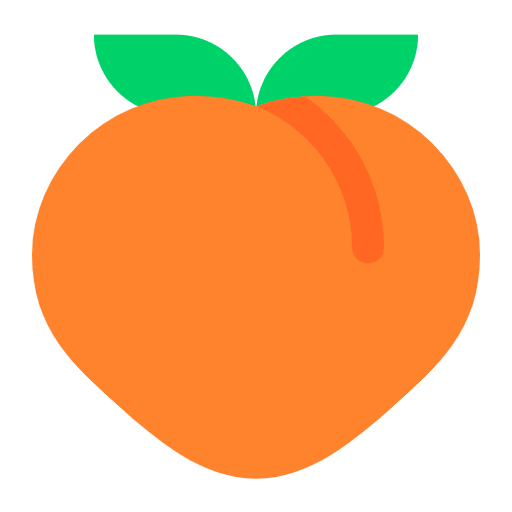 Peach Flat Element from Fluent Emoji Flat Set