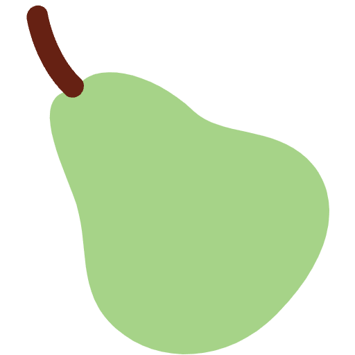 Pear Emoji from Twemoji Set