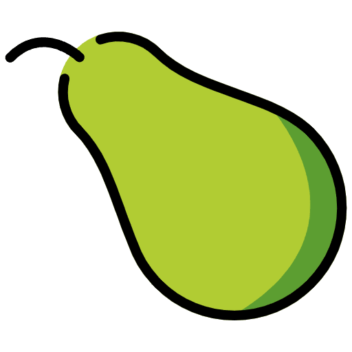 Pear Emoji from OpenMoji Set