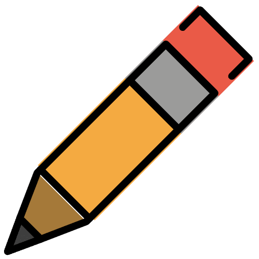 Pencil Element from OpenMoji Emoji Set