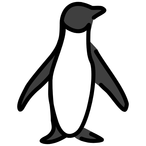 Penguin Emoji from OpenMoji Emoji Set