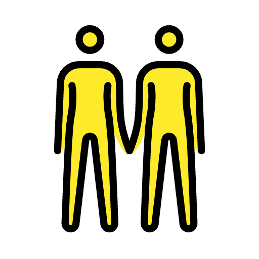 People Holding Hands Emoji from OpenMoji Emoji Set