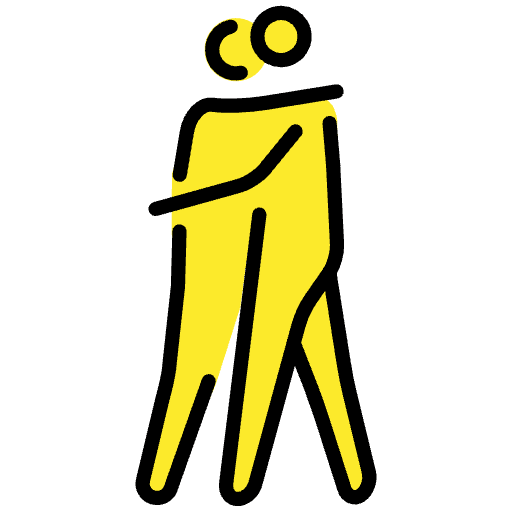 People Hugging Emoji from OpenMoji Set