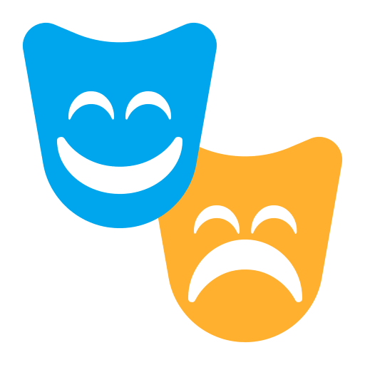 Performing Arts Flat Emoji from Fluent Emoji Flat Set
