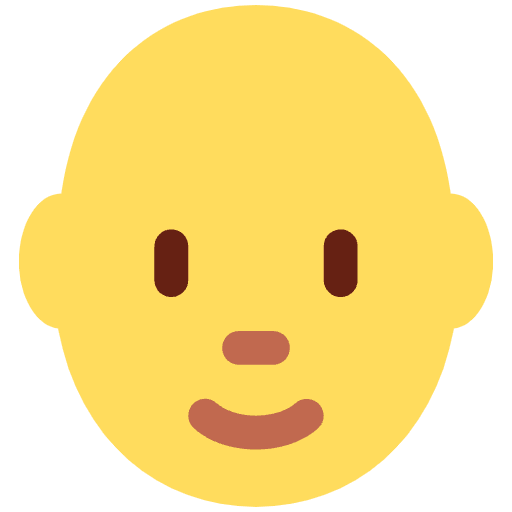 Person Bald Element from Twemoji Emoji Set