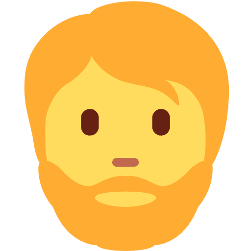 Person Beard Emoji from Twemoji Emoji Set