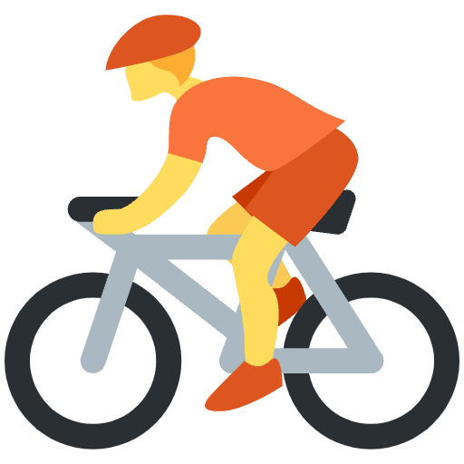 Person Biking Element from Twemoji Emoji Set
