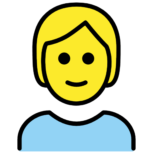 Person Blond Hair Element from OpenMoji Emoji Set