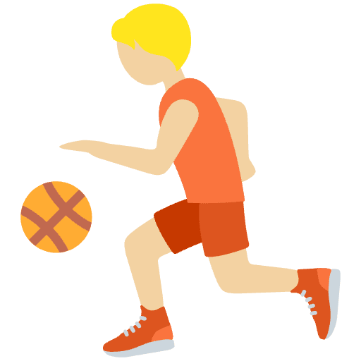Person Bouncing Ball Medium Light Skin Tone Emoji from Twemoji Emoji Set