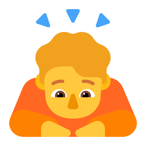 Person Bowing Flat Default Emoji from Fluent Emoji Flat Set