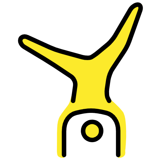 Person Cartwheeling Emoji from OpenMoji Emoji Set