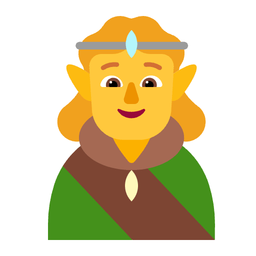 Person Elf Flat Default Emoji from Fluent Emoji Flat Set