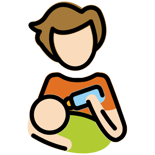 Person Feeding Baby Light Skin Tone Emoji from OpenMoji Emoji Set