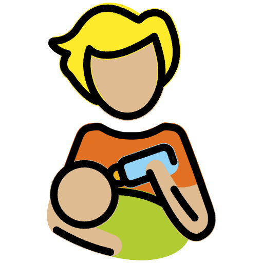 Person Feeding Baby Medium Light Skin Tone Emoji from OpenMoji Emoji Set