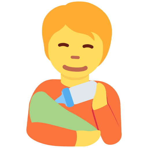 Person Feeding Baby Emoji from Twemoji Emoji Set