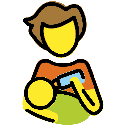 Person Feeding Baby Emoji from OpenMoji Emoji Set