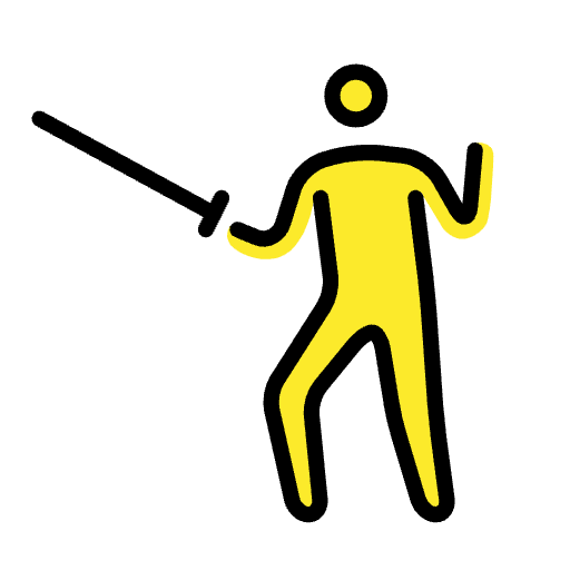 Person Fencing Element from OpenMoji Emoji Set