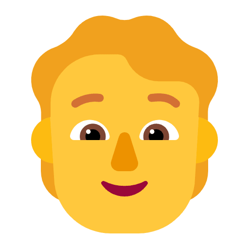 Person Flat Default Emoji from Fluent Emoji Flat Set