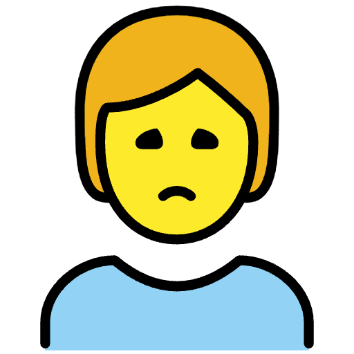 Person Frowning Emoji from OpenMoji Set