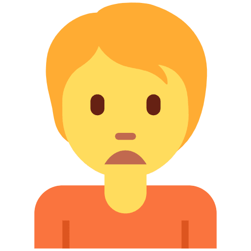 Person Frowning Emoji from Twemoji Set