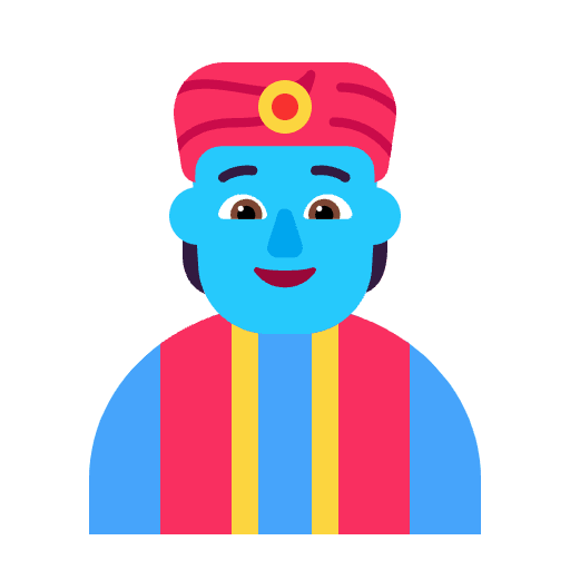 Person Genie Flat Element from Fluent Emoji Flat Set