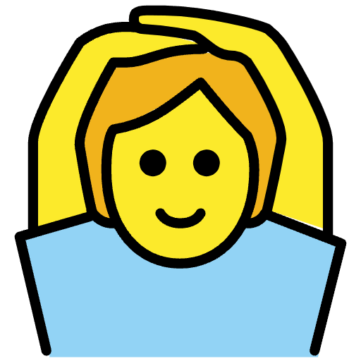 Person Gesturing Ok Element from OpenMoji Emoji Set