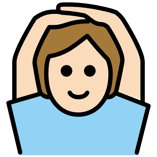 Person Gesturing Ok Light Skin Tone Emoji from OpenMoji Emoji Set