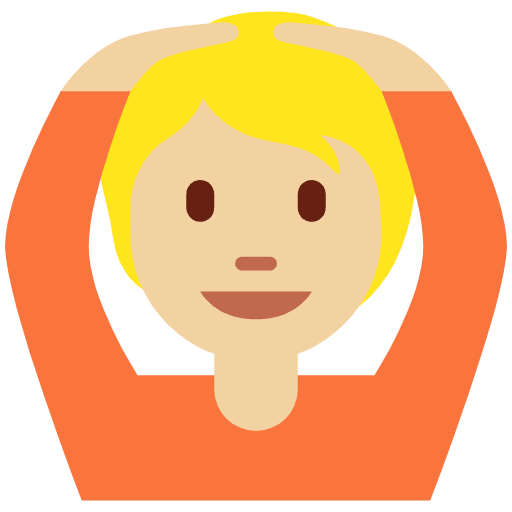 Person Gesturing Ok Medium Light Skin Tone Element from Twemoji Emoji Set