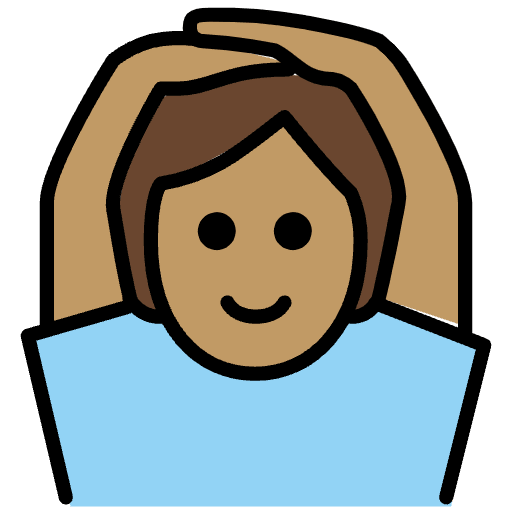 Person Gesturing Ok Medium Skin Tone Element from OpenMoji Emoji Set