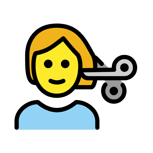 Person Getting Haircut Emoji from OpenMoji Set