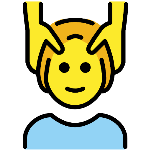 Person Getting Massage Emoji from OpenMoji Set