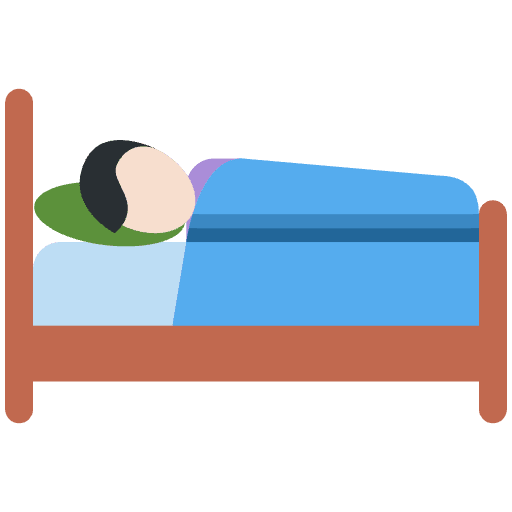 Person In Bed Light Skin Tone Element from Twemoji Emoji Set