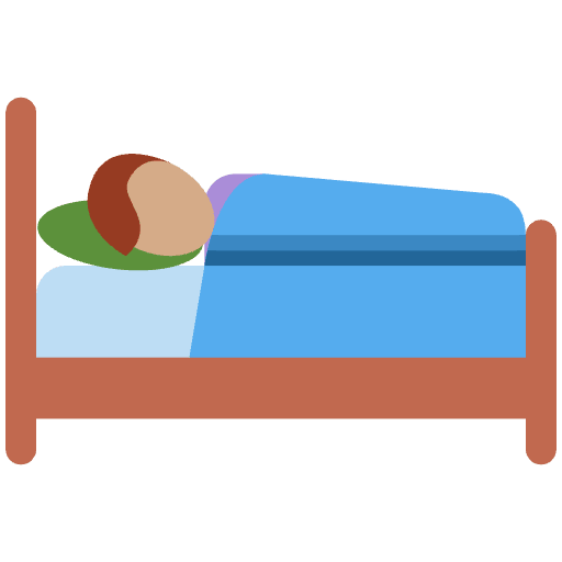Person In Bed Medium Skin Tone Element from Twemoji Emoji Set
