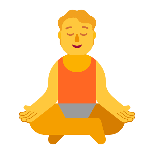 Person In Lotus Position Flat Default Emoji from Fluent Emoji Flat Set
