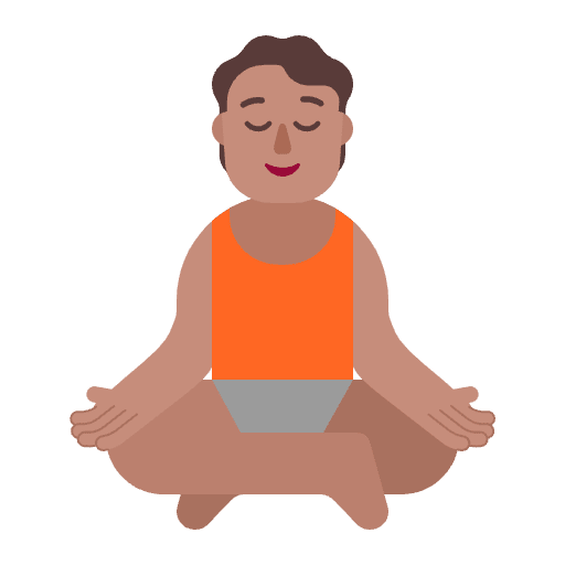 Person In Lotus Position Flat Medium Emoji from Fluent Emoji Flat Set