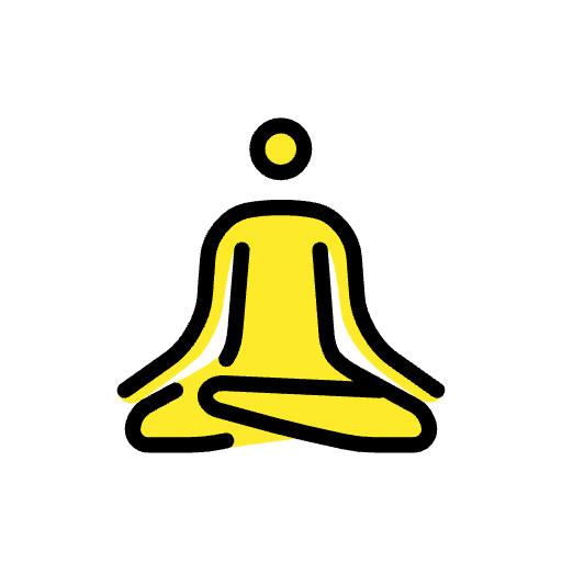 Person In Lotus Position Emoji from OpenMoji Emoji Set