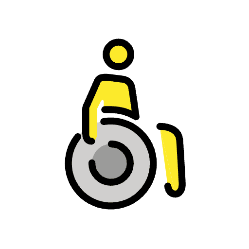 Person In Manual Wheelchair Emoji from OpenMoji Set